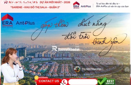 Sarene - Sala - Bán căn 3PN - Diện tích lớn, rộng 163m2 - View tháp 99 tầng + trực diện Landmark 81